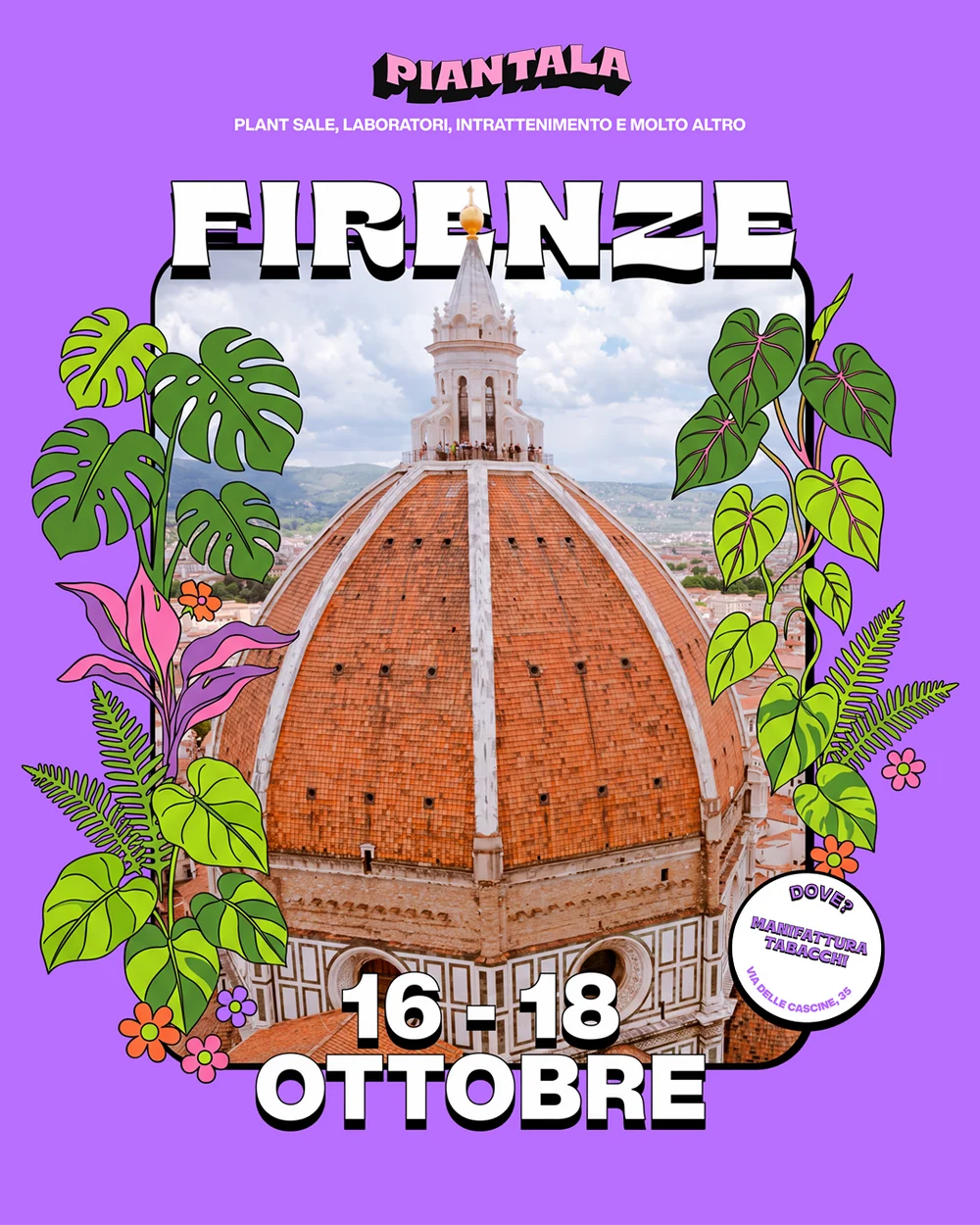 locandina piantala firenze con cupola brunelleschi 16-19 ottobre 2026